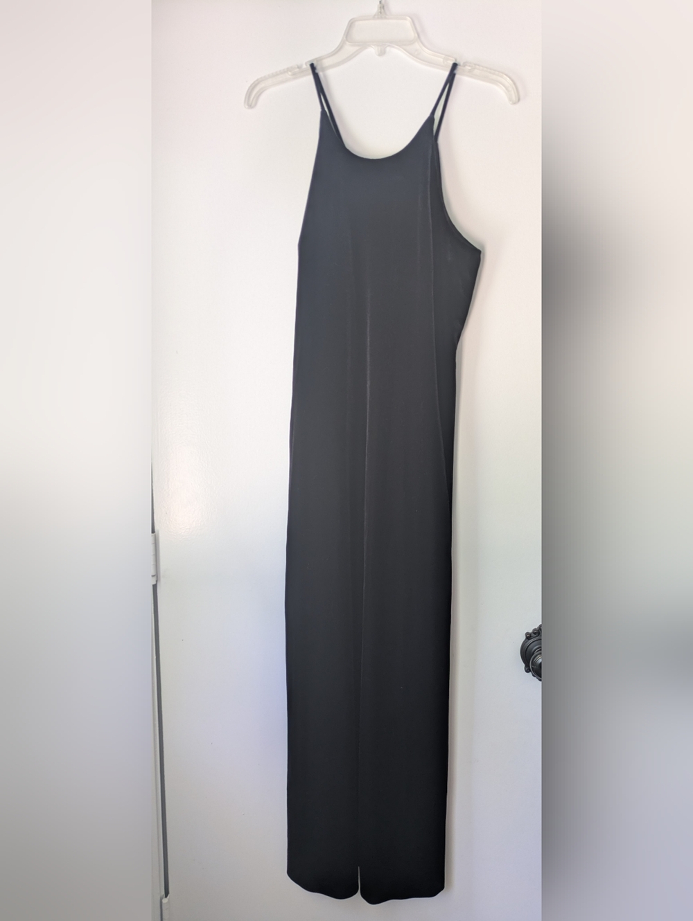 Vintage Hampton Nites Black Velvet Maxi Dress Sz 10